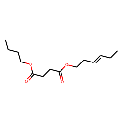 Succinic acid, butyl trans-hex-3-enyl ester