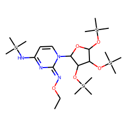 Cytidine, etho-oxime-TMS derivative