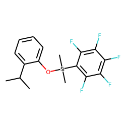 2-Isopropylphenol, dimethylpentafluorophenylsilyl ether
