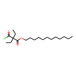 Diethylmalonic acid, monochloride, dodecyl ester