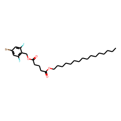 Glutaric acid, 2,6-difluoro-4-bromobenzyl hexadecyl ester