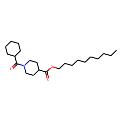 Isonipecotic acid, N-(cyclohexylcarbonyl)-, decyl ester