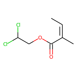 2,2-Dichloroethyl (E)-2-methylbut-2-enoate