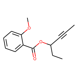 o-Anisic acid, hex-4-yn-3-yl ester