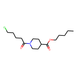 Isonipecotic acid, N-(5-chlorovaleryl)-, pentyl ester