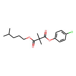 Dimethylmalonic acid, 4-chlorophenyl isohexyl ester