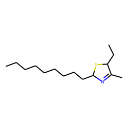 5-ethyl-4-methyl-2-nonyl-3-thiazoline, trans