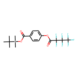 Benzoic acid, 4-heptafluorobutyryloxy-, tert.-butyldimethylsilyl ester