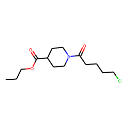 Isonipecotic acid, N-(5-chlorovaleryl)-, propyl ester