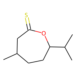 (4S,7S)-7-isopropyl-4methyloxepane-2-thione