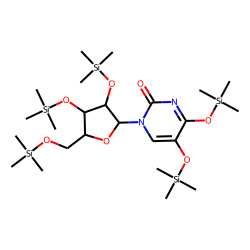 5-Hydroxyuracil riboside, TMS