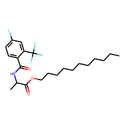 D-Alanine, N-(4-fluoro-2-trifluoromethylbenzoyl)-, undecyl ester