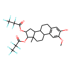1,3,5(10)-Oestratriene-2-methoxy-3,16«alpha»,17«beta»-triol, 3-non-deriv-16,17-PFP