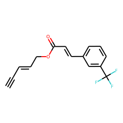 trans-3-Trifluoromethylcinnamic acid, pent-2-en-4-ynyl ester
