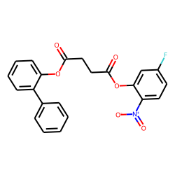 Succinic acid, 5-fluoro-2-nitrophenyl 2-biphenyl ester