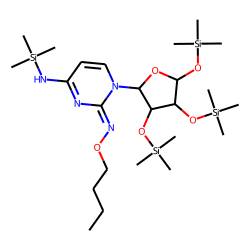 Cytidine, buto-oxime-TMS derivative