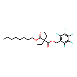 Diethylmalonic acid, octyl pentafluorobenzyl ester