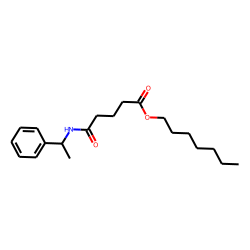 Glutaric acid, monoamide, N-(1-phenylethyl)-, heptyl ester