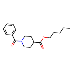 Isonipecotic acid, N-benzoyl-, pentyl ester