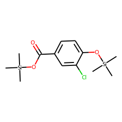 Benzoic acid, 3-chloro-4-hydroxy, bis-TMS