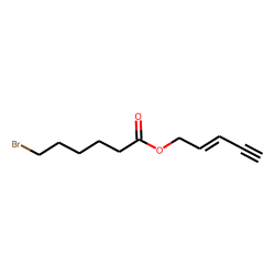 6-Bromohexanoic acid, pent-2-en-4-ynyl ester