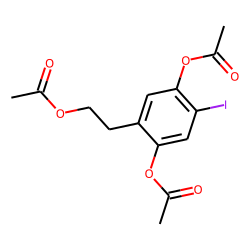 4-iodo-2,5-dimethoxy-«beta»-phenethylamine-M, (desamino-di-HO-O-desmethyl-), triacetylated