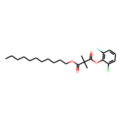 Dimethylmalonic acid, 2-chloro-6-fluorophenyl undecyl ester