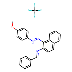 2-Naphthylamine, n-benzylidene-1-(p-methoxyphenylazo)-, hydrogen tetrafluoroborate