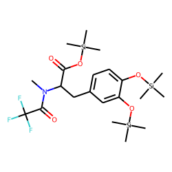 N-Methyl-3,4-dihydroxyphenylalanine, N-TFA-O-TMS