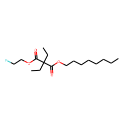 Diethylmalonic acid, 2-fluoroethyl octyl ester
