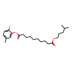 Sebacic acid, 2-chloro-5-methylphenyl isohexyl ester