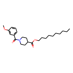Isonipecotic acid, N-(3-methoxybenzoyl)-, decyl ester