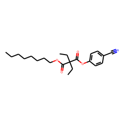 Diethylmalonic acid, 4-cyanophenyl octyl ester