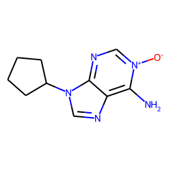Adenine, 9-cyclopentyl-, 1-oxide