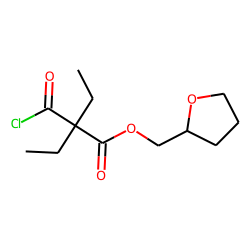 Diethylmalonic acid, monochloride, tetrahydrofurfuryl ester