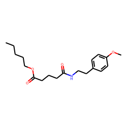 Glutaric acid, monoamide, N-(2-(4-methoxyphenyl)ethyl)-, pentyl ester