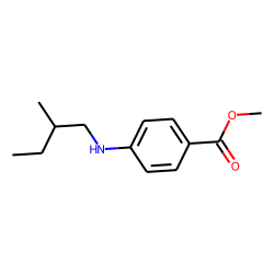 Benzoic acid, 4-(2-methylbutyl)amino-, methyl ester
