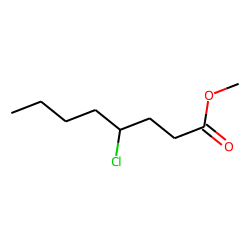 4-Chlorooctanoic acid, methyl ester