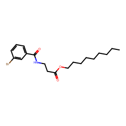 .BETA.-alanine, n-(3-bromobenzoyl)-, nonyl ester