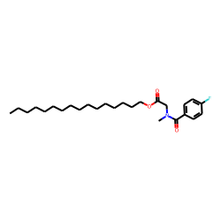 Sarcosine, N-(4-fluorobenzoyl)-, hexadecyl ester