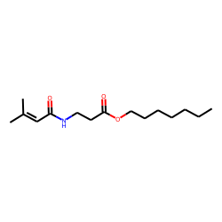 «beta»-Alanine, N-(3-methylbut-2-enoyl)-, heptyl ester