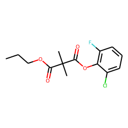 Dimethylmalonic acid, 2-chloro-6-fluorophenyl propyl ester