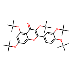 4H-1-Benzopyran-4-one, 2-[3,4-bis[(trimethylsilyl)oxy]phenyl]-3,5,7-tris[(trimethylsilyl)oxy]-