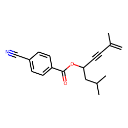 4-Cyanobenzoic acid, 2,7-dimethyloct-7-en-5-yn-4-yl ester