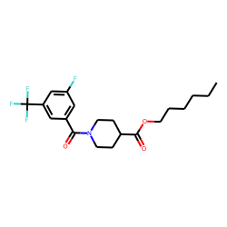 Isonipecotic acid, N-(3-fluoro-5-trifluoromethylbenzoyl)-, hexyl ester