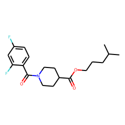 Isonipecotic acid, N-(2,4-difluorobenzoyl)-, isohexyl ester