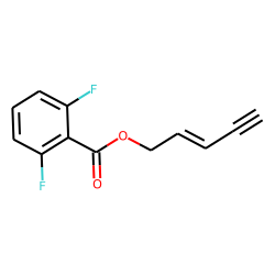 2,6-Difluorobenzoic acid, pent-2-en-4-ynyl ester