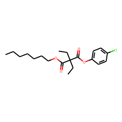 Diethylmalonic acid, 4-chlorophenyl heptyl ester