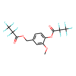 4-Hydroxy-3-methoxybenzyl alcohol, bis(pentafluoropropionate)