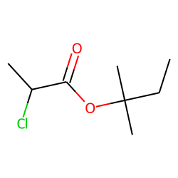 Propanoic acid, 2-chloro, 1,1-dimethylpropyl ester